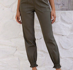 Paperbag Waist Pants with Pockets