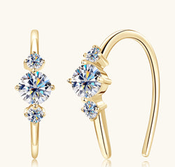 Moissanite 925 Sterling Silver Earrings