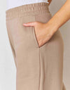 RISEN Wide Waistband Slit Wide Leg Pants