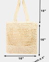 Fame Straw-Paper Crochet Tote Bag