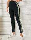 Double Take Sequin Stripe High Waist Ankle Length Pants