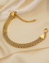 18K Gold-Plated Wide Chain Bracelet