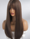 Full Machine Long Straight Synthetic Wigs 26''