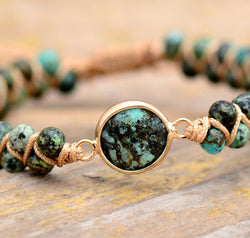 Handmade Beaded Copper Bracelet