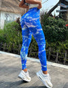 Tie-dye Slim Fit High Waistband Long Active Pants