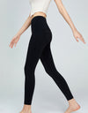 Seam Detail Wide Waistband Sports Leggings