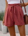 Tied High Waist Shorts