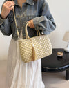 Braided Strap Paper Weave Shoulder Bag