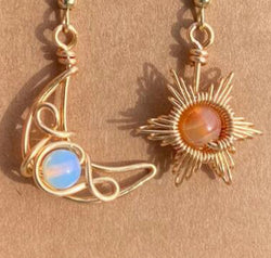 Beaded Alloy Earrings