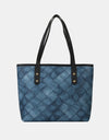 Plaid PU Leather Tote Bag