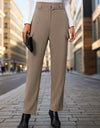 High Waist Straight Pants