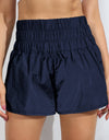 Breathable Smocked Sports Shorts