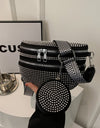 Studded Adjustable Strap Crossbody Bag