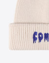 COME ON Embroidered Cuff Knit Beanie