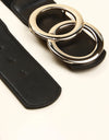 Zinc Alloy Buckle Elastic PU Belt