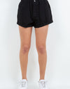 American Bazi High Waist Paper Bag Shorts