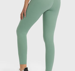 High Waist Ankle-Length Yoga Leggings