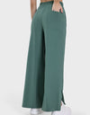 Slit Wide Leg Active Pants