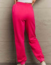 Simply Love Full Size PINK Graphic Sweatpants