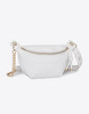 PU Leather Chain Strap Crossbody Bag