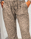 Leopard Pocketed Long Pants