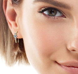 Moissanite 925 Sterling Silver Earrings