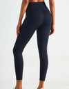 Wide Waistband Sports Leggings with Pockets