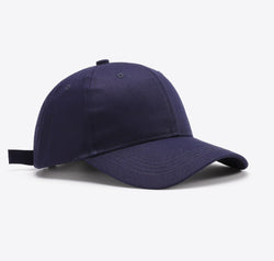 Plain Adjustable Cotton Baseball Cap