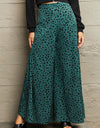 Printed Wide Leg Long Pants