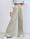 Slit Pocketed High Waist Wide Leg Pants