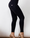 Full Size Contrast Detail Buttoned Leggings