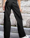 Drawstring High Waist Cargo Pants