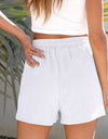 Drawstring High Waist Shorts with Pockets