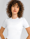 Round Neck Short Sleeve Yoga Tee