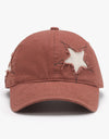 Adjustable Star Raw Hem Cap