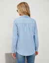 Pocketed Button Up Long Sleeve Denim Shirt