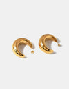 18K Gold-Plated Moon Crescent Earrings