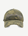 Letter Graphic Camouflage Cotton Hat