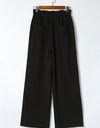 Double Take Elastic Waist Straight Leg Pants with Pockets