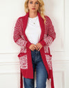 Open Front Longline Cardigan with Pockets