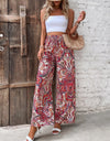 Printed Wide Leg Pants