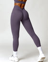 Ruched Pocketed High Waist Active Leggings