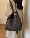 Leopard Canvas Tote Bag