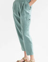 Pocketed Elastic Waist Pants