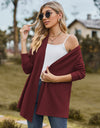 Open Front Long Sleeve Cardigan