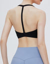 Square Neck Spaghetti Strap Active Bra