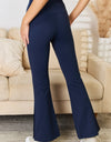 Kimberly C Full Size Wide Waistband Slit Flare Pants