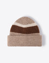 Tricolor Cuffed Knit Beanie