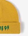 COME ON Embroidered Cuff Knit Beanie