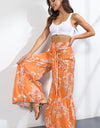 Printed High-Rise Tied Culottes